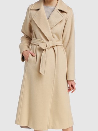 Кремовое пальто MAX MARA: фото 3 - Invogue