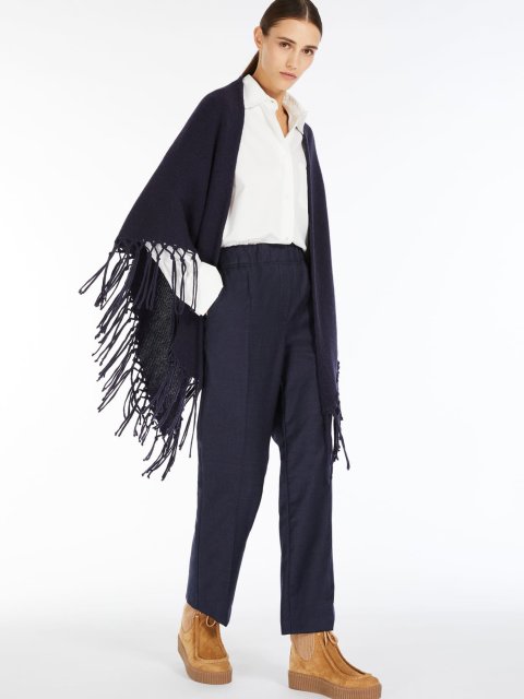 Синий шарф WEEKEND ACCESSORIES: фото 3 - Invogue