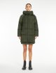 Темно-зелений пуховик WEEKEND MAX MARA стьобаний: фото 1 - Invogue