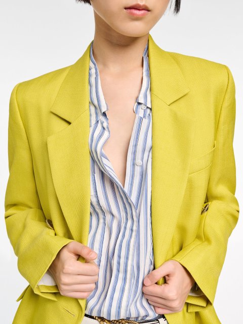 Жовтий жакет Dorothee Schumacher двобортний: фото 4 - Invogue