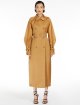 Коричневий плащ MAX MARA з шовку: фото 1 - Invogue