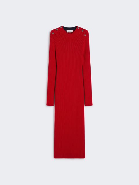 Червона сукня SPORTMAX з вовни: фото - Invogue