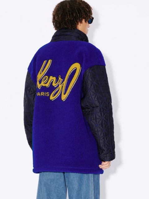 Синя куртка KENZO на блискавці з логотипом: фото 2 - Invogue