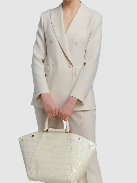Белая сумка MAX MARA: фото 2 - Invogue