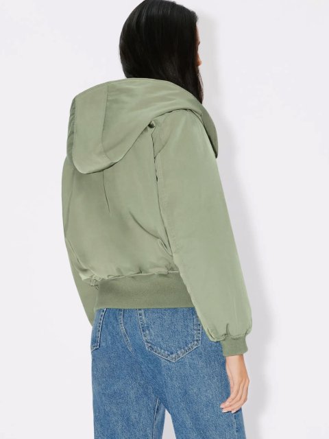 Зеленая короткая парка KENZO со съемным капюшоном: фото 3 - Invogue