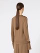 Коричневая футболка MAX MARA из шерстяного трикотажа: фото 3 - Invogue