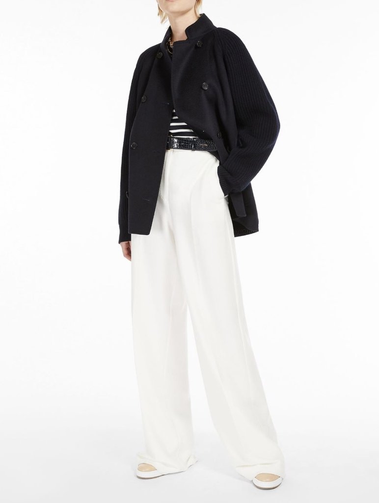Синее  пальто MAX MARA: фото 3 - Invogue