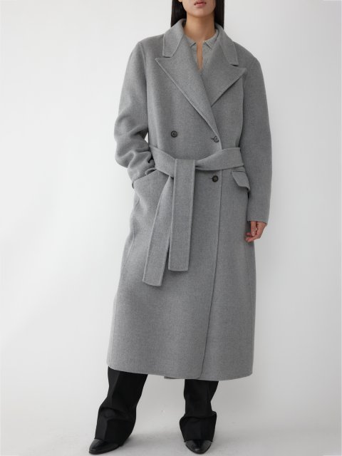 Серое пальто R2W из шерсти и кашемира: фото 4 - Invogue