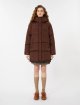 Бордовий пуховик WEEKEND MAX MARA з капюшоном: фото 2 - Invogue
