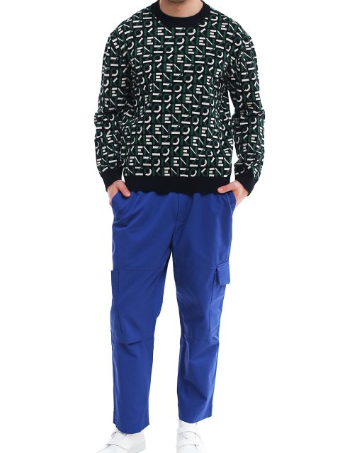 Зелёный свитер KENZO: фото 1 - Invogue