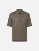 Темно-бежева футболка-поло Zegna з льону: фото - Invogue