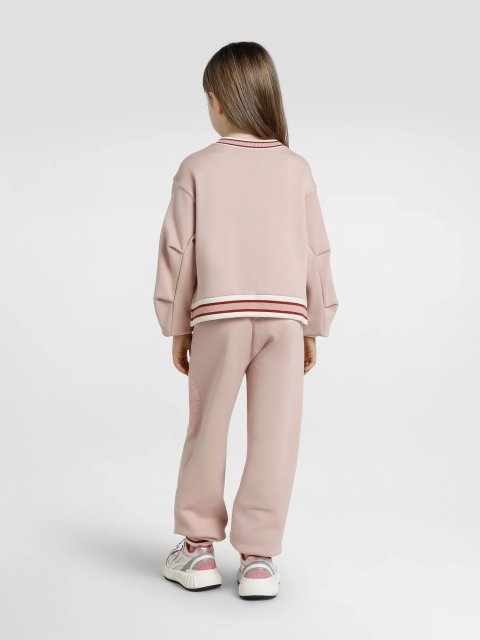 Рожева кофта DOLCE&GABBANA KIDS з бавовни: фото 2 - Invogue