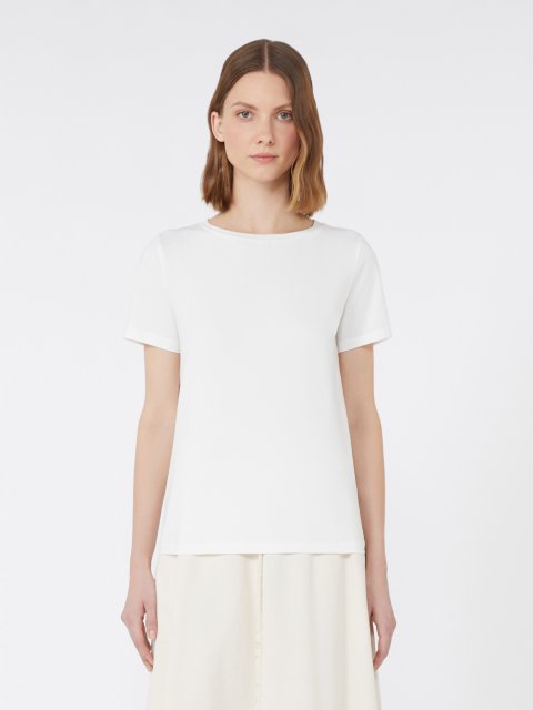 Біла футболка WEEKEND MAX MARA з органічної бавовни: фото 2 - Invogue