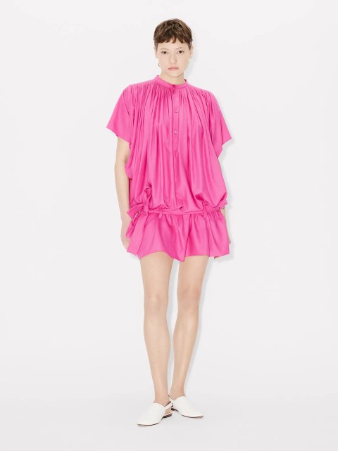 Сукня кольору фуксії Kenzo з шовку: фото 1 - Invogue