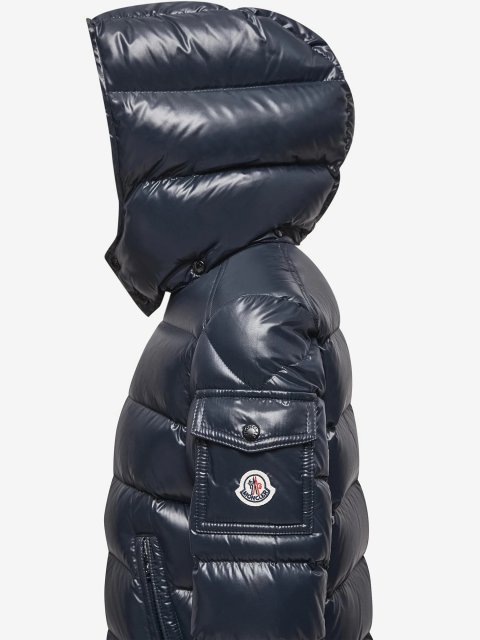 Темно-синя куртка MONCLER ENFANT : фото 2 - Invogue