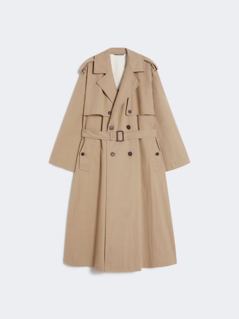 Світло-коричневий плащ WEEKEND MAX MARA з суміші бавовни: фото - Invogue