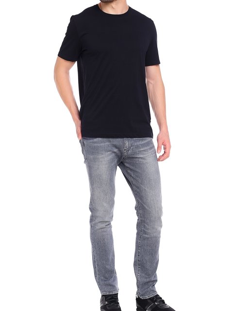 Чорна футболка BOSS : фото 3 - Invogue