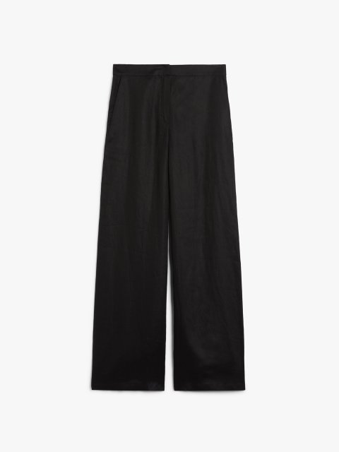 Чорні брюки Max Mara лляні: фото - Invogue