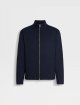 Темно-синяя кофта ZEGNA из шерсти: фото - Invogue