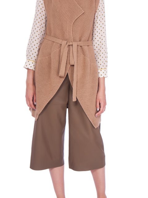 брюки шкіряні WEEKEND MAX MARA: фото 3 - Invogue