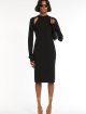 Чорна сукня SPORTMAX  з вовни та шовку: фото 3 - Invogue