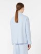 Блакитний жакет Max Mara з лляної тканини: фото 3 - Invogue