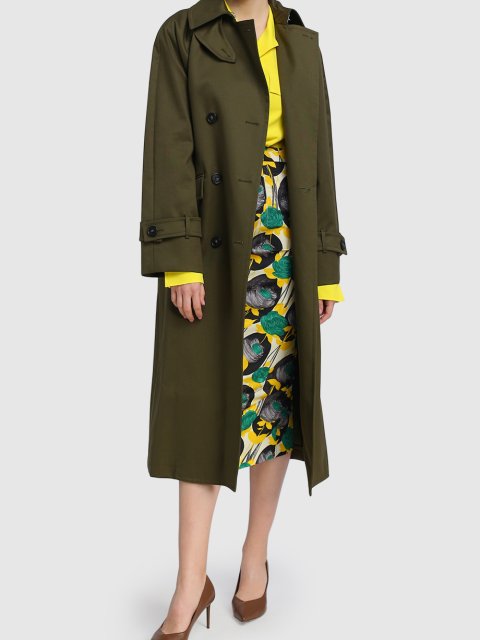 Зелёный плащ SPORTMAX: фото 1 - Invogue