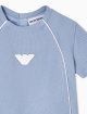 Комплект з футболки та шортів з піке з логотипом Eagle Emporio Armani Kids блакитний: фото 1 - Invogue
