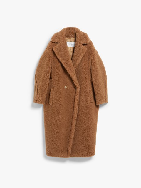 Темно-бежеве пальто MAX MARA Teddy Bear: фото - Invogue