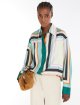 Різнокольорова сорочка WEEKEND MAX MARA з шовку: фото 4 - Invogue