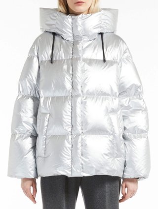 Серебристая куртка WEEKEND MAX MARA: фото 1 - Invogue