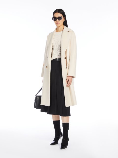 Білий светр Max Mara зі скляною вишивкою: фото 3 - Invogue