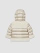 Бежевий пуховик MONCLER з капюшоном: фото 1 - Invogue