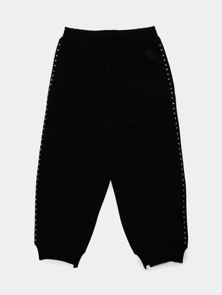 Чёрные джоггеры MM6 MAISON MARGIELA KIDS: фото - Invogue