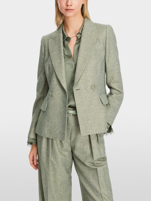 Зеленый жакет Marc Cain с люрексом: фото 2 - Invogue