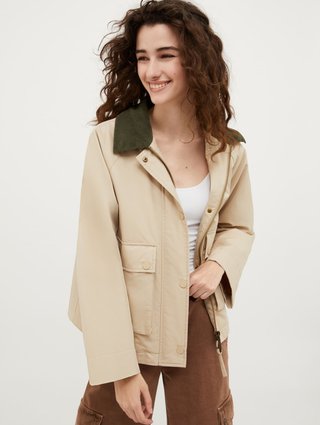 Бежевая куртка MAX&CO свободного кроя: фото 1 - Invogue