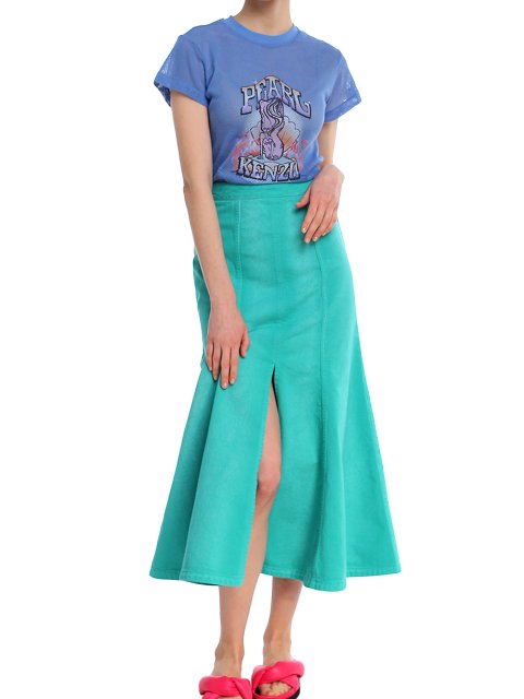 Бірюзова спідниця KENZO : фото 2 - Invogue