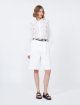 Білі шорти-бермуди Max Mara з льону та бавовни: фото 1 - Invogue