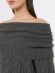 Темно-сіра сукня MAX MARA з вовни та кашеміру: фото 4 - Invogue