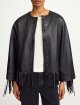 Чорна куртка BY MALENE BIRGER зі шкіри: фото 3 - Invogue