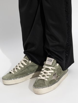 Фисташковые кеды GOLDEN GOOSE из замши: фото 2 - Invogue