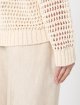 Кремовый свитер Weekend Max Mara из льна и хлопка: фото 4 - Invogue