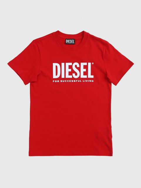 Красная футболка DIESEL KIDS: фото - Invogue