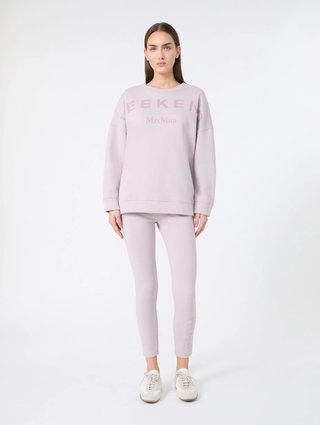 Лиловые леггинсы WEEKEND MAX MARA из трикотажа: фото 1 - Invogue