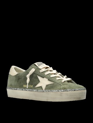 Фисташковые кеды GOLDEN GOOSE из замши: фото 3 - Invogue