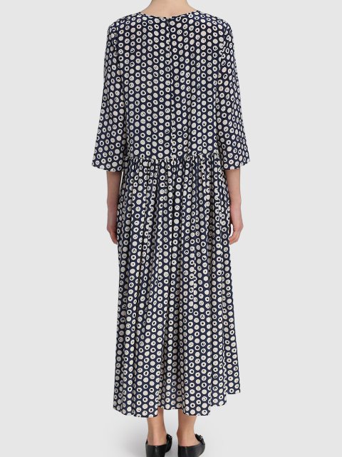 Тёмно-Синее платье MAX MARA: фото 2 - Invogue