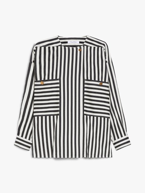 Чорно-біла сорочка Max Mara у смужку: фото - Invogue