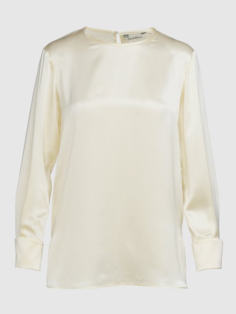 Молочная блуза MAX MARA: фото - Invogue