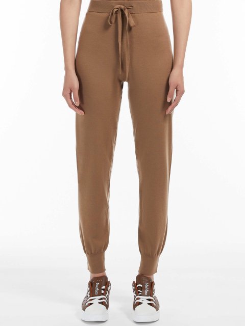 Бежевые брюки MAX MARA: фото 1 - Invogue