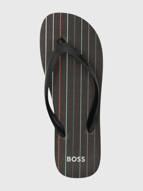 Серые шлепанцы BOSS: фото 3 - Invogue